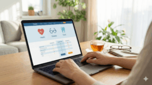 Comparateur en ligne sur ordinateur pour obtenir un devis mutuelle santé fiable et économique pour 2025